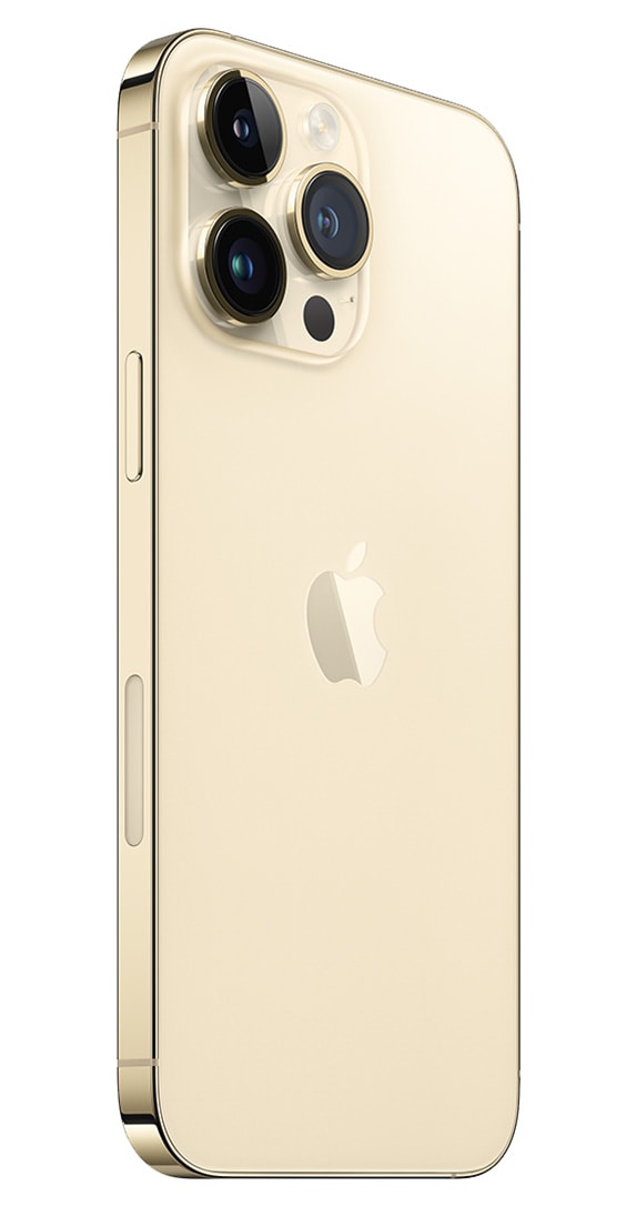 Side of Apple iPhone 14 Pro Max (Cricket CPO)