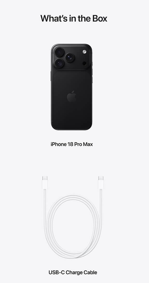 Back of Apple iPhone 18 Pro Max