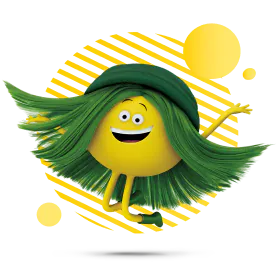Yellow female Cricket character